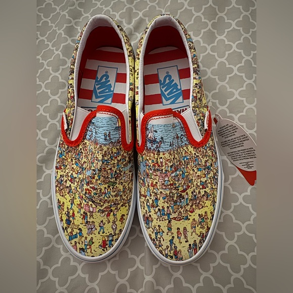 Vans Where's Waldo Classic Slip-Ons - Picture 4 of 8
